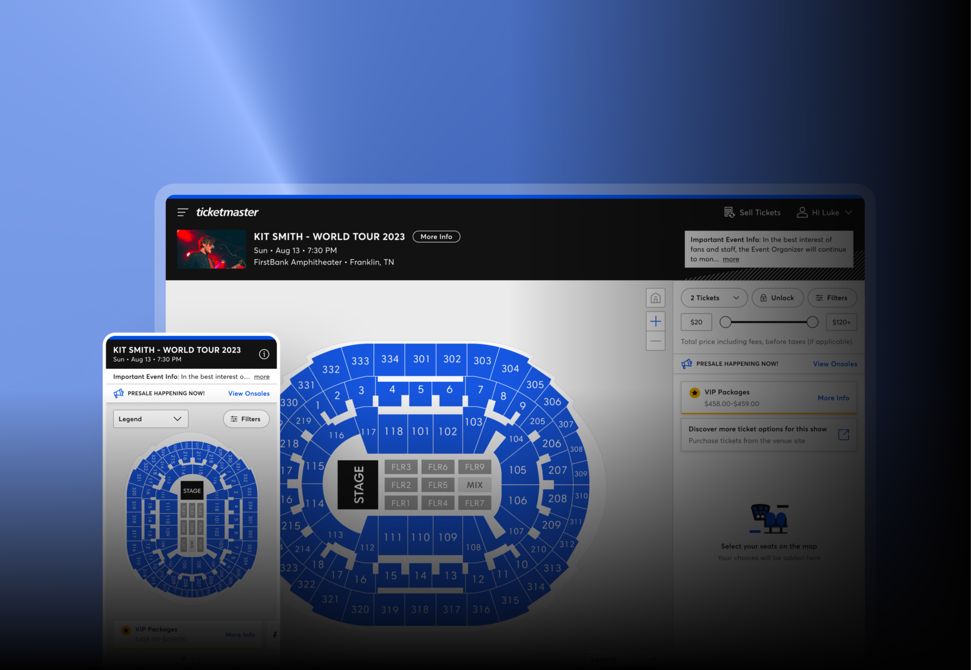 Events Detail Page