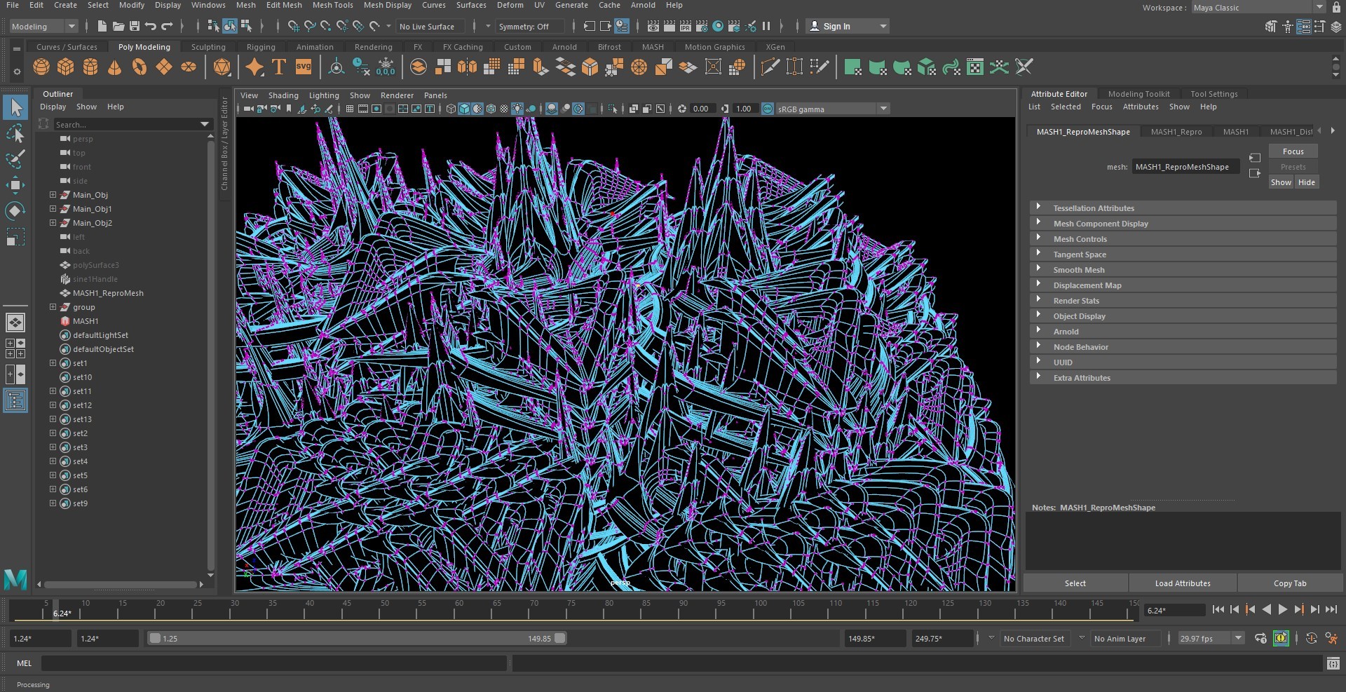 Abstract Maya Experiments: project visual